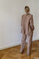 Oversize-Blazer mit Schalkragen | Braun | 100% feine Merino-Wolle